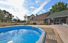 Awesome home in Grandmesnil with Outdoor swimming pool, WiFi and Private swimming pool